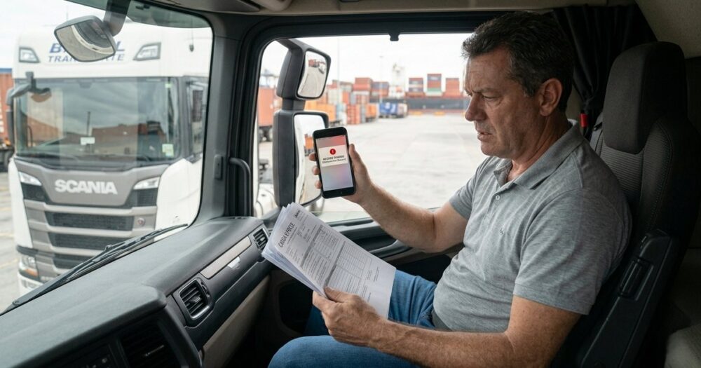 Motorista de caminhão com perfil divergente na gerenciadora de risco BRK abordado pela PRF em rodovia — Nobre Advocacia